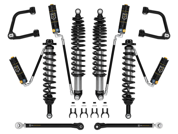 ICON 2021-2026 Ford Bronco, Sasquatch, 2-3" Lift, Stage 6 Suspension System, CDXS, Tubular, Heavy Rate Rear Springs