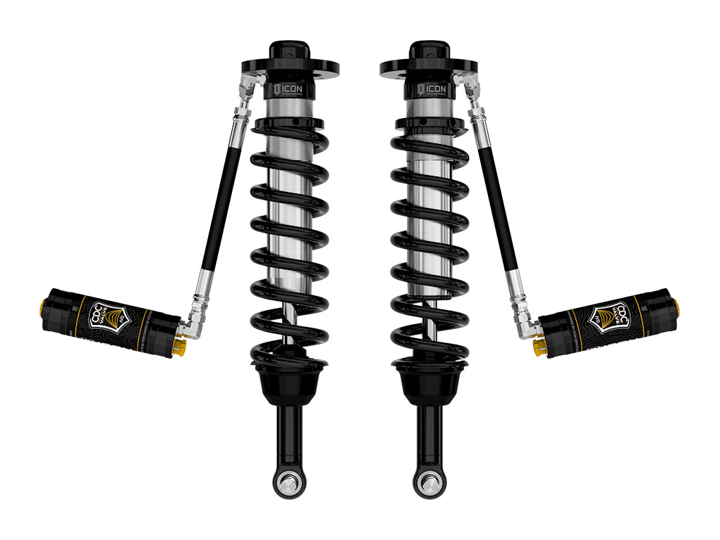 ICON 2021-2026 Ford F-150 4WD, 2.75-3.5" Lift, Front, V.S. 2.5 Series Coilovers, Remote Reservoir w/ CDCV, Pair