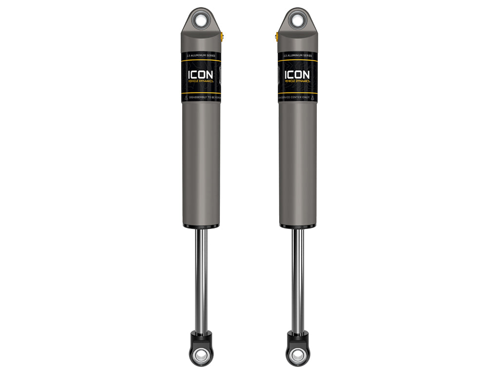 ICON 1999-2026 Ford Super Duty, 3-6” Lift, Rear, V.S. 2.5 Aluminum Series Shock Absorbers, Internal Reservoir, Pair