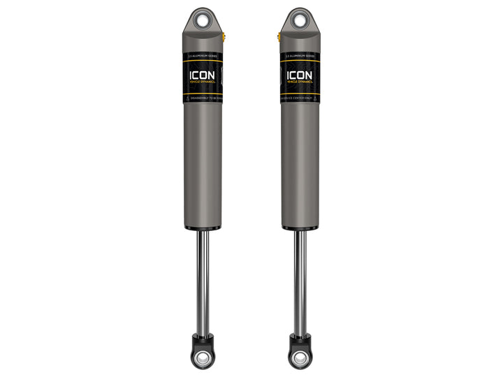 ICON 1999-2026 Ford Super Duty, 0-3” Lift, Rear, V.S. 2.5 Aluminum Series Shocks, Internal Reservoir, Pair