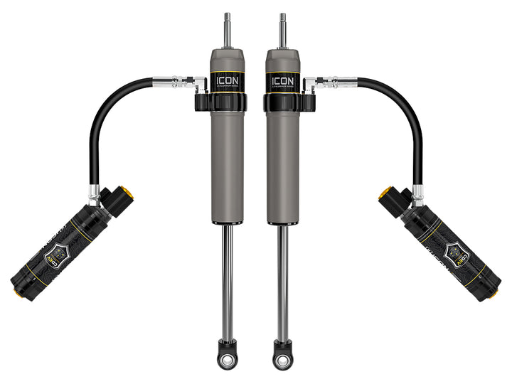 ICON 2024-2026 Toyota Tacoma, 0-1” Lift, Rear, V.S. 2.5 Aluminum Series Shock Absorbers, Remote Reservoir w/ CDEV, Pair