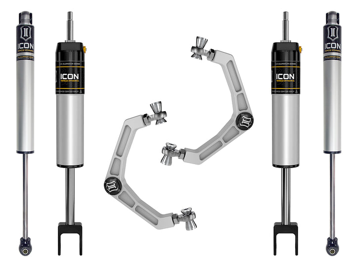 ICON 2020-2026 GM 2500/3500 HD, 0-2" Lift, Stage 1 Suspension System, Billet