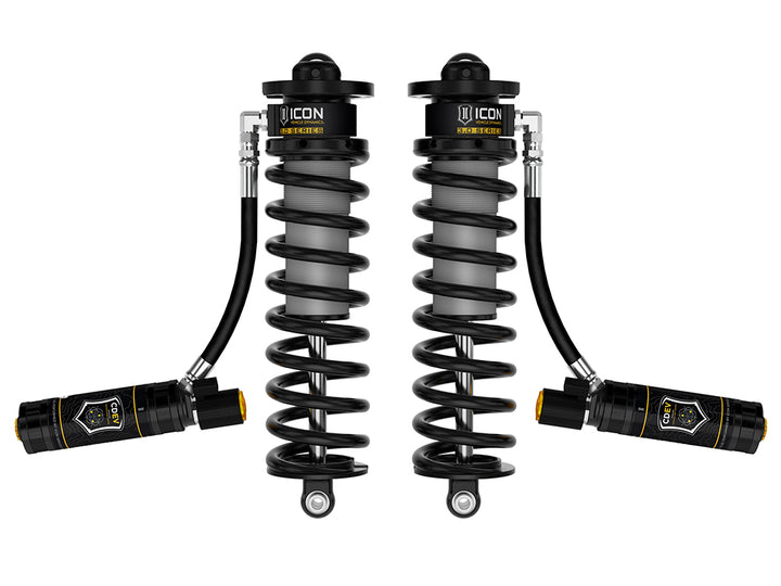 ICON 2017-2026 Ford F-250/F-350 Super Duty 4WD, 2.5-3” Lift, V.S. 3.0 Series Coilover Conversion Kit, Remote Reservoir w/ CDEV, w/ Caster Cams