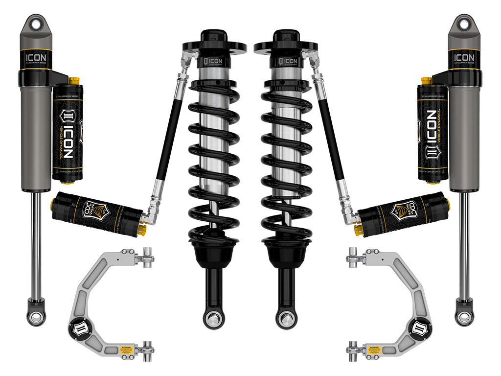ICON 2021-2026 Ford F-150 4WD, 2.75-3.5" Lift, Stage 4 Suspension System, Billet, CDCV