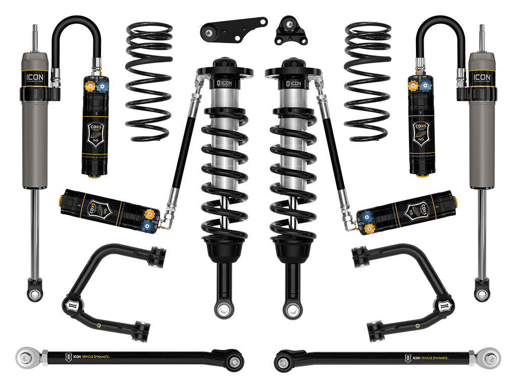 ICON 2024-2026 Toyota Tacoma 1.25-3" Lift, Stage 9 Suspension System, Tubular, Overland Rear Springs