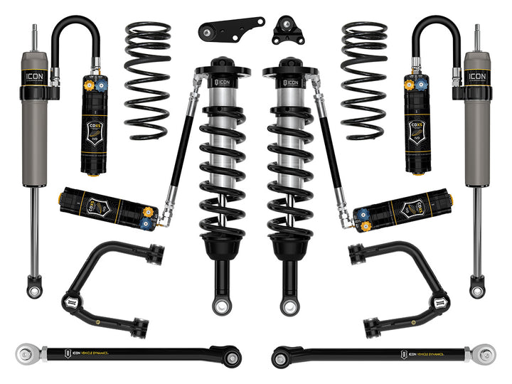 ICON 2024-2026 Toyota Tacoma 1.25-3" Lift, Stage 9 Suspension System, Tubular, Overland Rear Springs