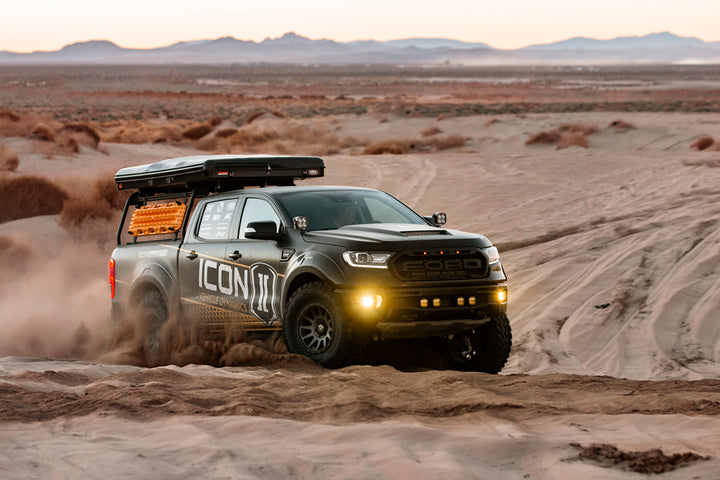 ICON 2019-2021 Ford Ranger, w/ Aluminum Knuckles, 0-3.5" Lift, Stage 8 Suspension System, Tubular