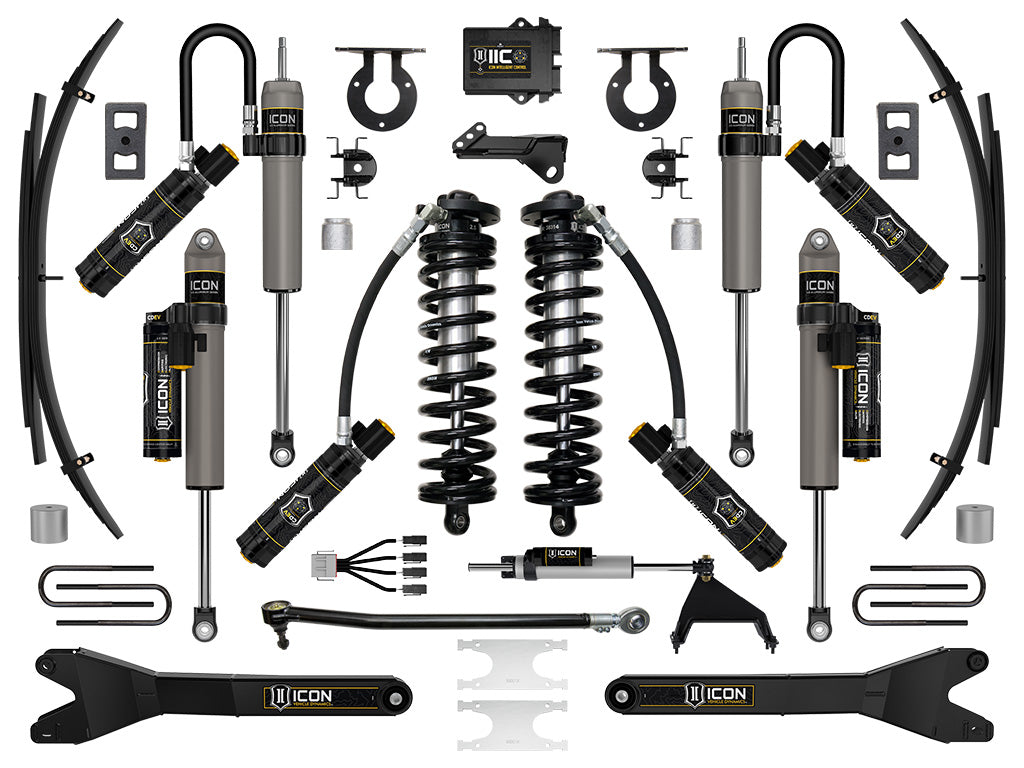 ICON 2023-2026 Ford F-250/F-350 Super Duty 4WD, 2.5-3" Lift, Stage 7 Coilover Conversion System with Radius Arms and Expansion Packs