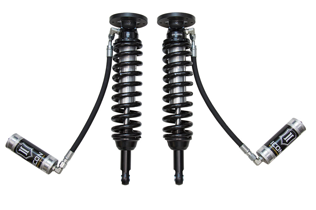 ICON 2009-2013 Ford F-150 4WD, 1.75-2.63” Lift, Front, V.S. 2.5 Series Coilover Kit, Remote Reservoir