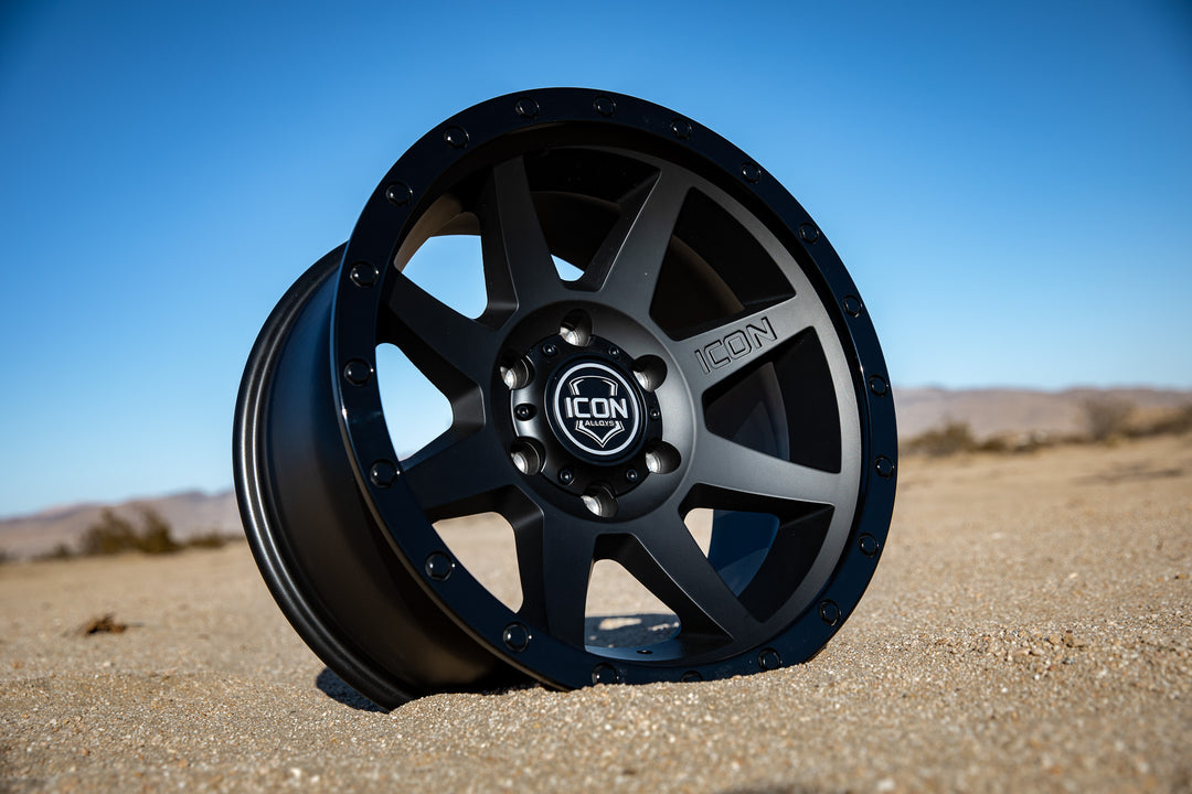 ICON Alloys Rebound, Double Black, 18 x 9 / 6 x 5.5, 25mm Offset, 6" BS