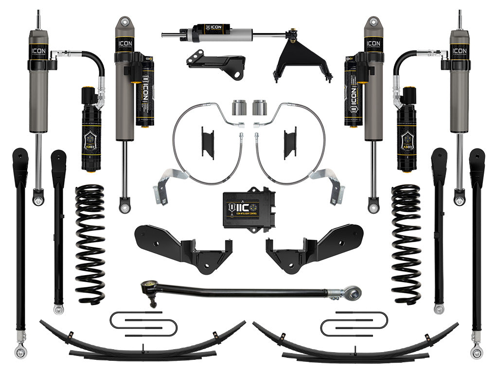 ICON 2023-2026 Ford F-250/F-350 Super Duty 4WD, Gas, 4.5" Lift, Stage 8 Suspension System w/ Expansion Packs