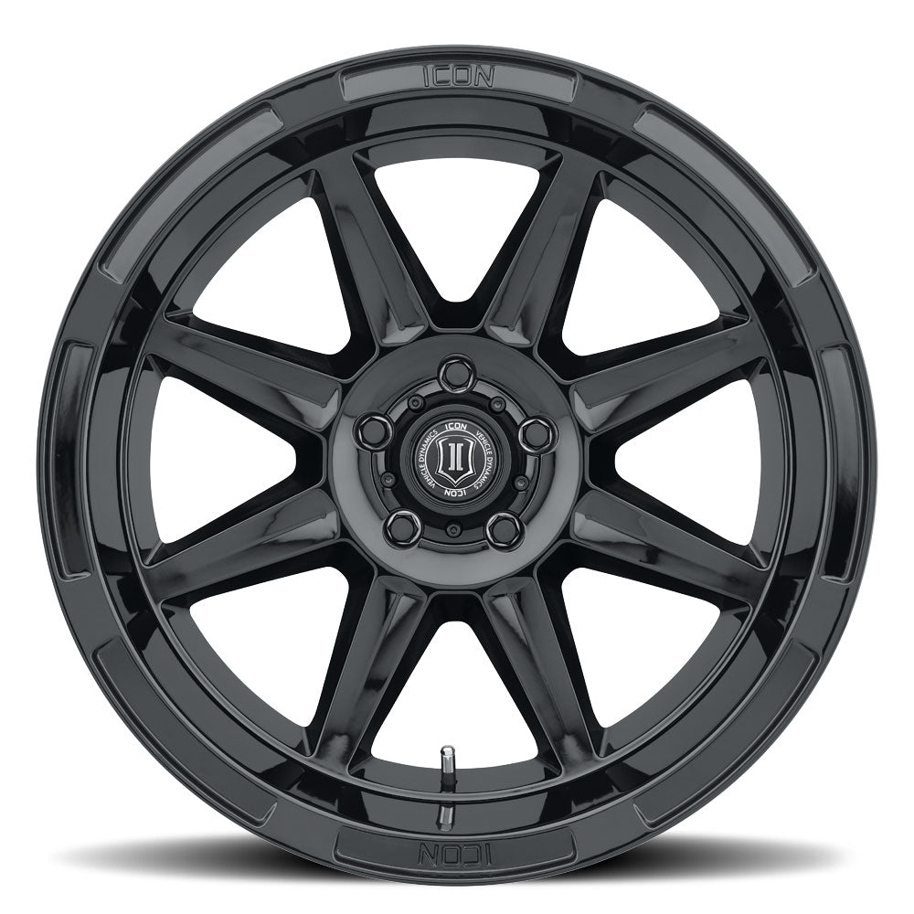 ICON Alloys Bandit, Gloss Black, 20 x 10 / 5 x 150, -24mm Offset, 4.5" BS