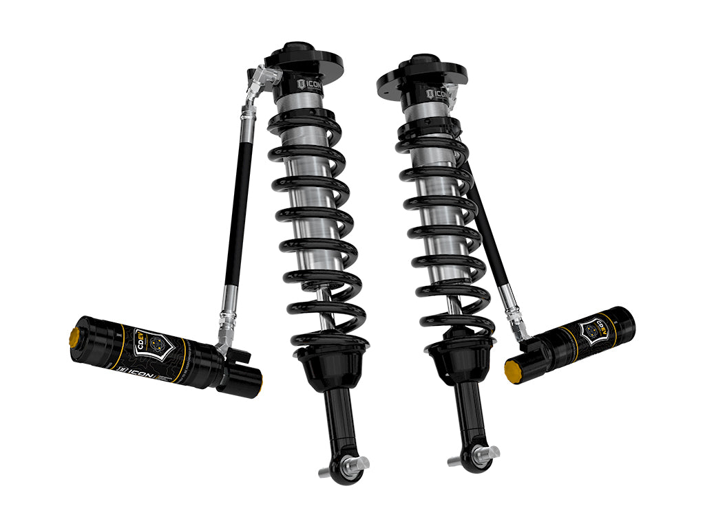 ICON 2021-2026 Ford F-150 4WD, 2.75-3.5" Lift, Front, V.S. 2.5 Series Coilovers, Remote Reservoir w/ CDEV, Pair