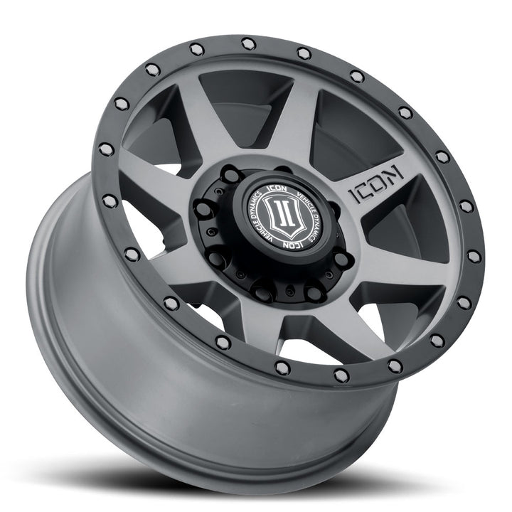 ICON Alloys Rebound HD, Titanium, 18 x 9 / 8 x 170, 6mm Offset, 5.25" Backspace