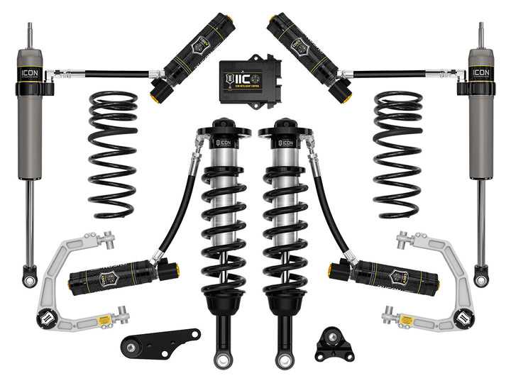 ICON 2024-2026 Toyota Tacoma 1.25-3" Lift, Stage 6 Suspension System, Billet, Overland Rear Springs