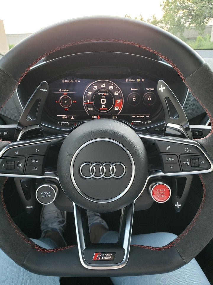 CNC Audi DSG Shifter Paddle Extensions - 17 R8 V10+ RS3 TTRS RS5