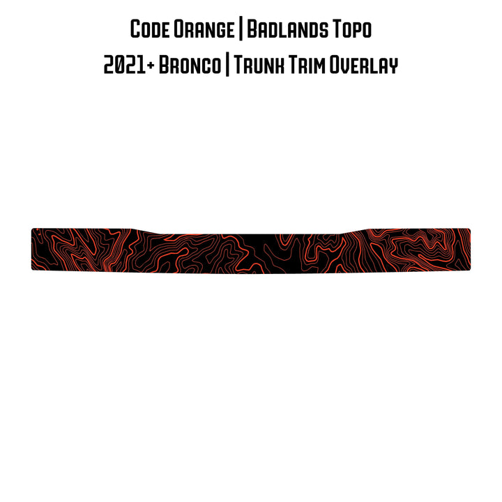 Topo Trunk Trim Overlay / Protector - 2021+ Bronco