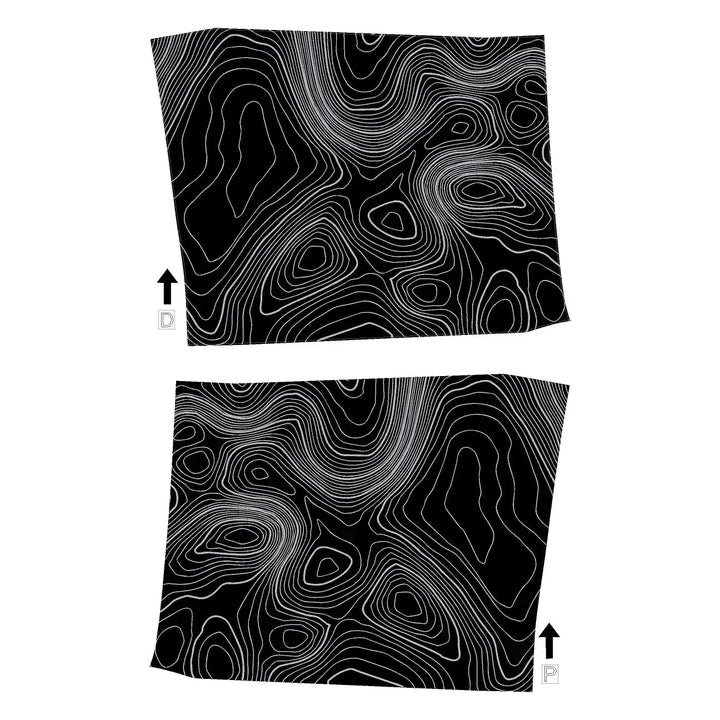 Topographic Interior Door Handle Overlays - 2024+ Land Cruiser