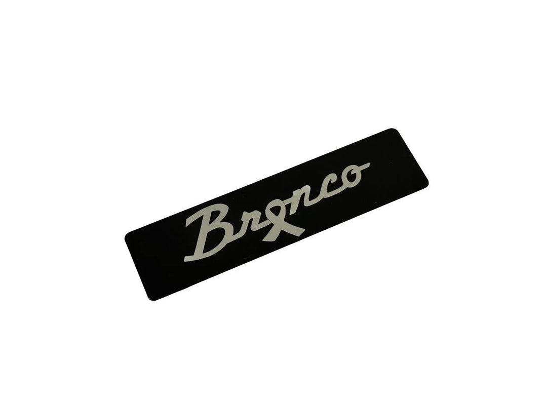 Custom Weathertech Floor Mat Logo (Etched Metal) - Universal