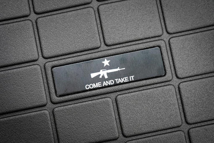 Custom Weathertech Floor Mat Logo (Etched Metal) - Universal
