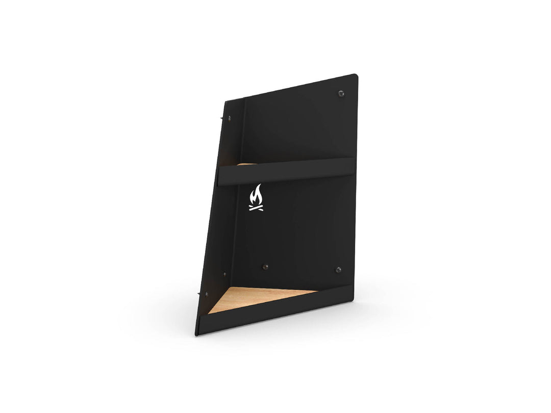 Left Hand Shallow Angled Shelf - Black