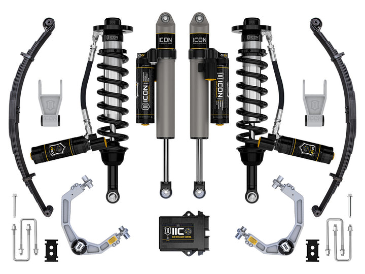 ICON 2021-2026 Ford F-150 Tremor, 2.5-3" Lift, Stage 5 Suspension System, Billet, w/ Leaf Packs