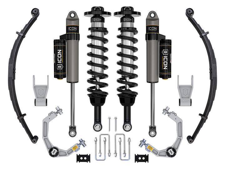 ICON 2021-2026 Ford F-150 Tremor, 2.5-3" Lift, Stage 2 Suspension System, Billet, w/ Leaf Packs
