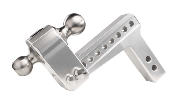 BulletProof 2.0" Aluminum Medium Duty 6" Drop/Rise Hitch - Stainless Ball