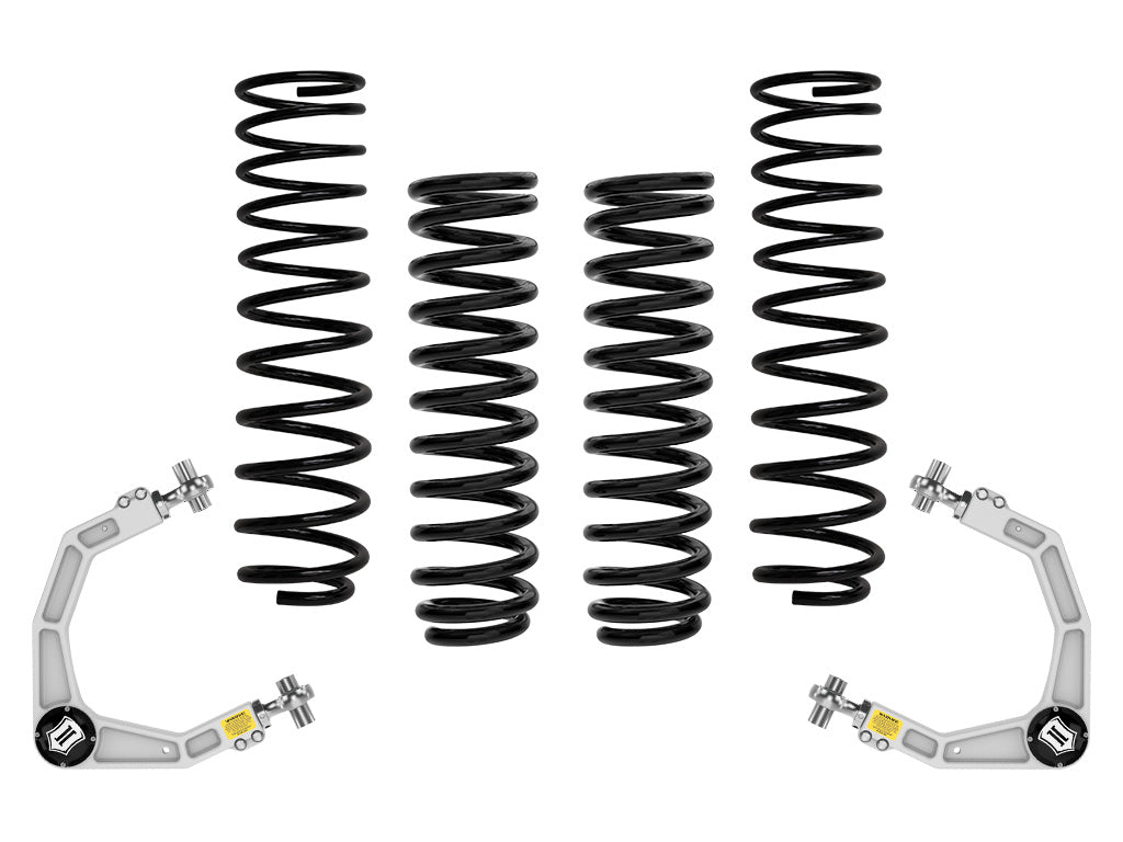ICON 2021-2026 Ford F-150 Raptor, 2-2.25" Lift, Stage 2 Suspension System, Overland Rear Springs