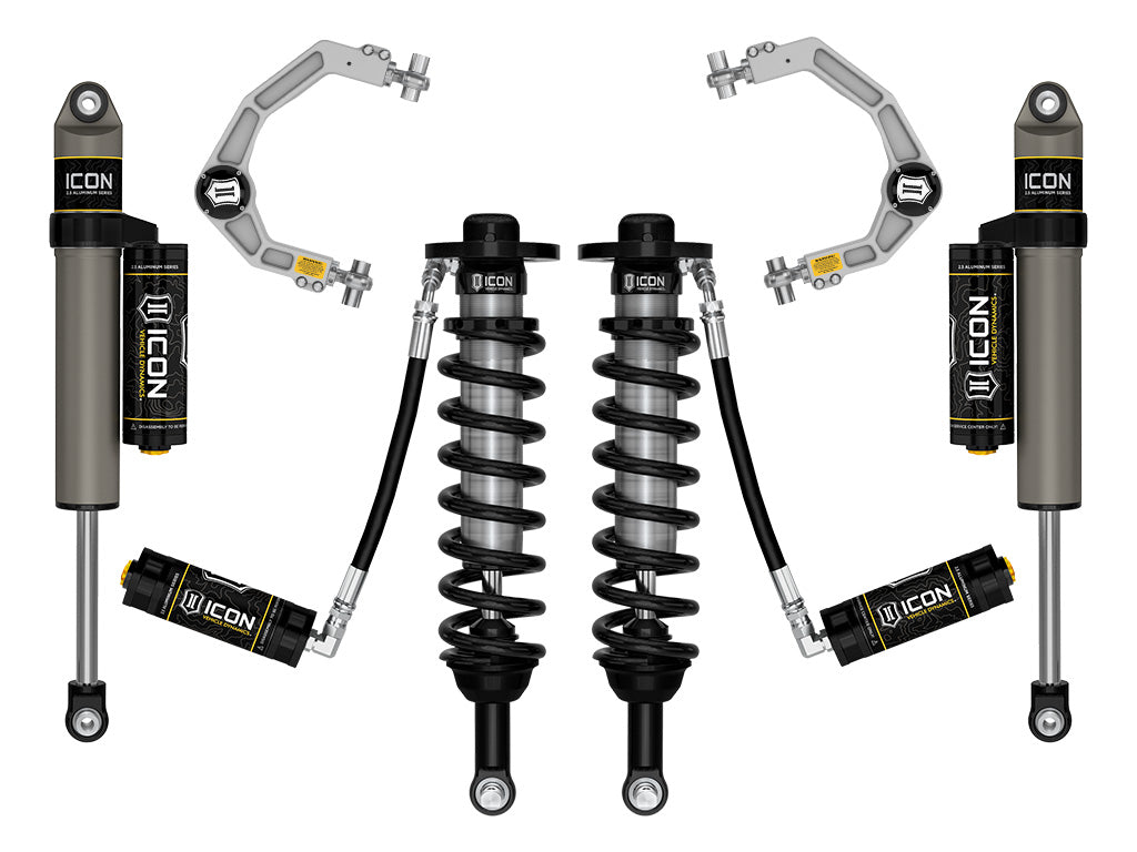 ICON 2021-2026 Ford F-150 2WD, 0-3" Lift, Stage 2 Suspension System, Billet