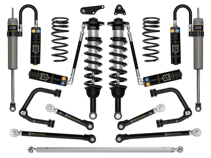 ICON 2024-2026 Toyota Tacoma 1.25-3" Lift, Stage 12 Suspension System, Tubular