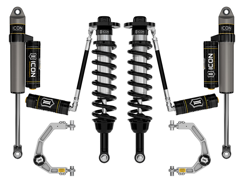 ICON 2021-2026 Ford F-150 4WD, 2.75-3.5" Lift, Stage 3 Suspension System, Billet