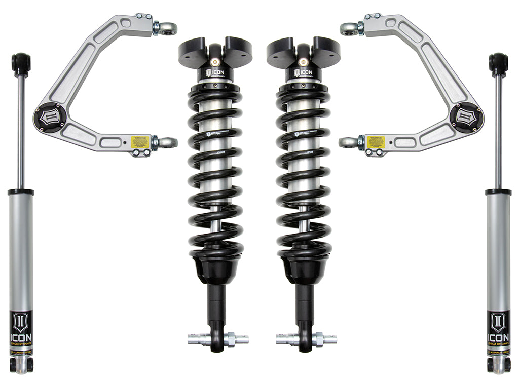 ICON 2019-2026 Chevrolet Silverado 1500/GMC Sierra 1500, 1.5-3.5" Lift, Stage 2 Suspension System, Billet