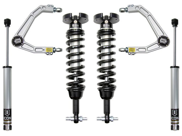ICON 2019-2026 Chevrolet Silverado 1500/GMC Sierra 1500, 1.5-3.5" Lift, Stage 2 Suspension System, Billet
