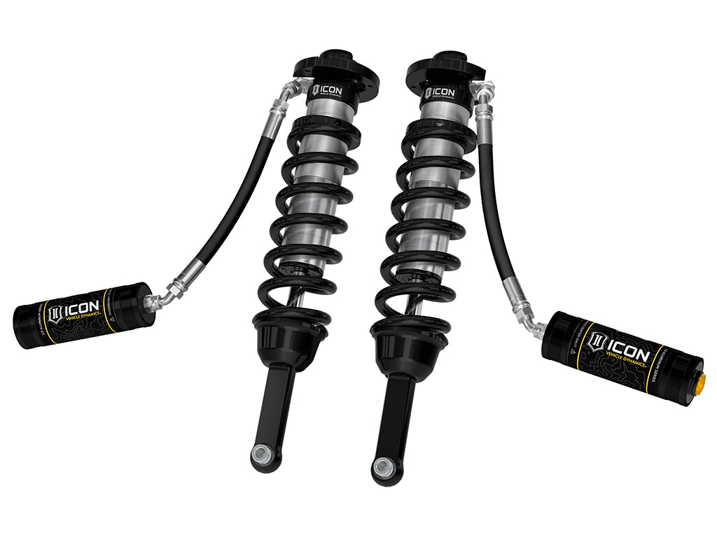 ICON 2005-2023 Toyota Tacoma, 0-3.5"/0-2.75" Lift, Front, V.S. 2.5 Series Coilover Kit, Extended Travel, Remote Reservoir, 700 lbs/in Coils, Pair