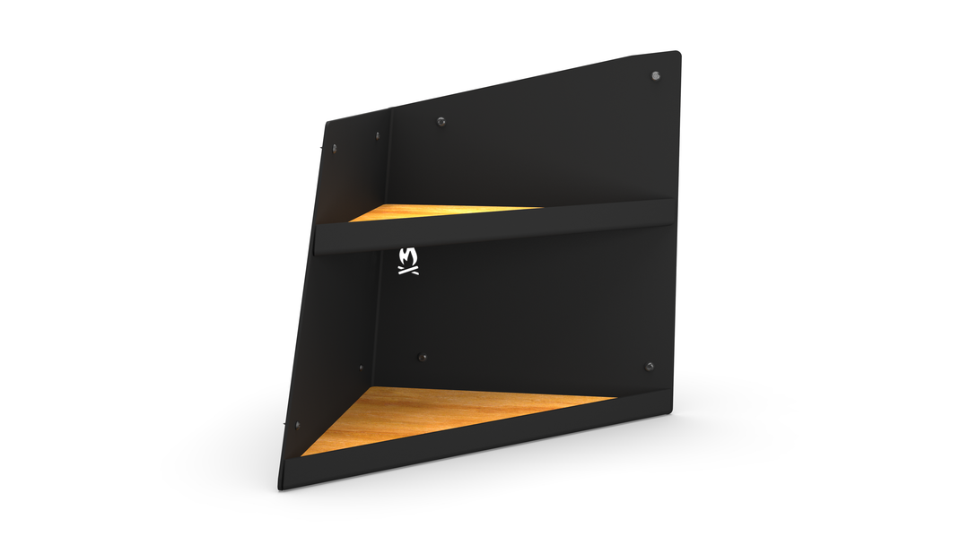 Left Hand Angled Shelf - Black