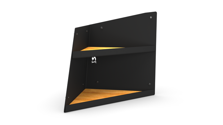 Left Hand Angled Shelf - Black