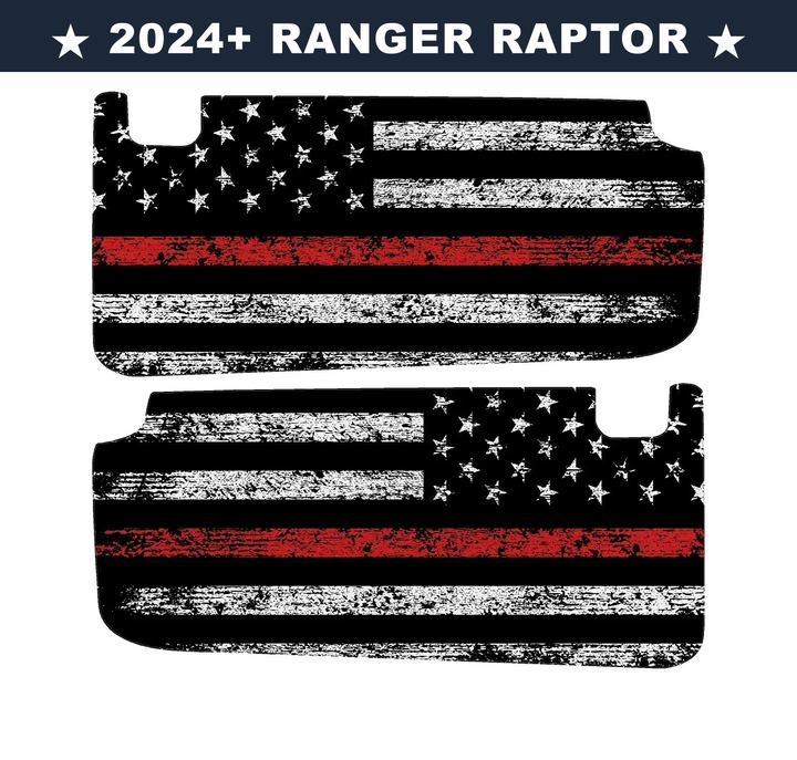 Freedom Series Sun Visor Overlays (Printed Series) - 2024+ Ranger Raptor (with Homelink)