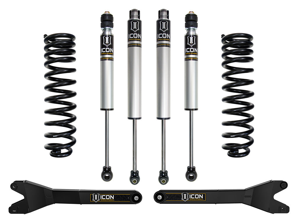 ICON 2023-2026 Ford F-250/F-350/F-450 Super Duty 4WD, Diesel, 2.5" Lift, Stage 1 Suspension System w/ Radius Arms