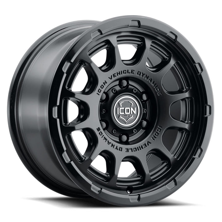 ICON Alloys Rancho, Double Black, 17 x 8.5 / 6 x 5.5, 25mm Offset, 5.75" Backspace
