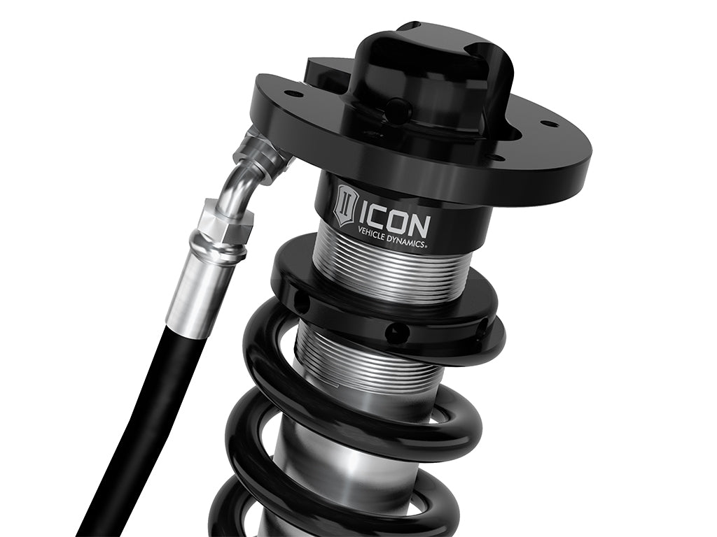 ICON 2021-2026 Ford F-150 2WD, 0-3" Lift, Front, V.S. 2.5 Series Coilovers, Extended Travel, Remote Reservoir w/ CDEV, Pair