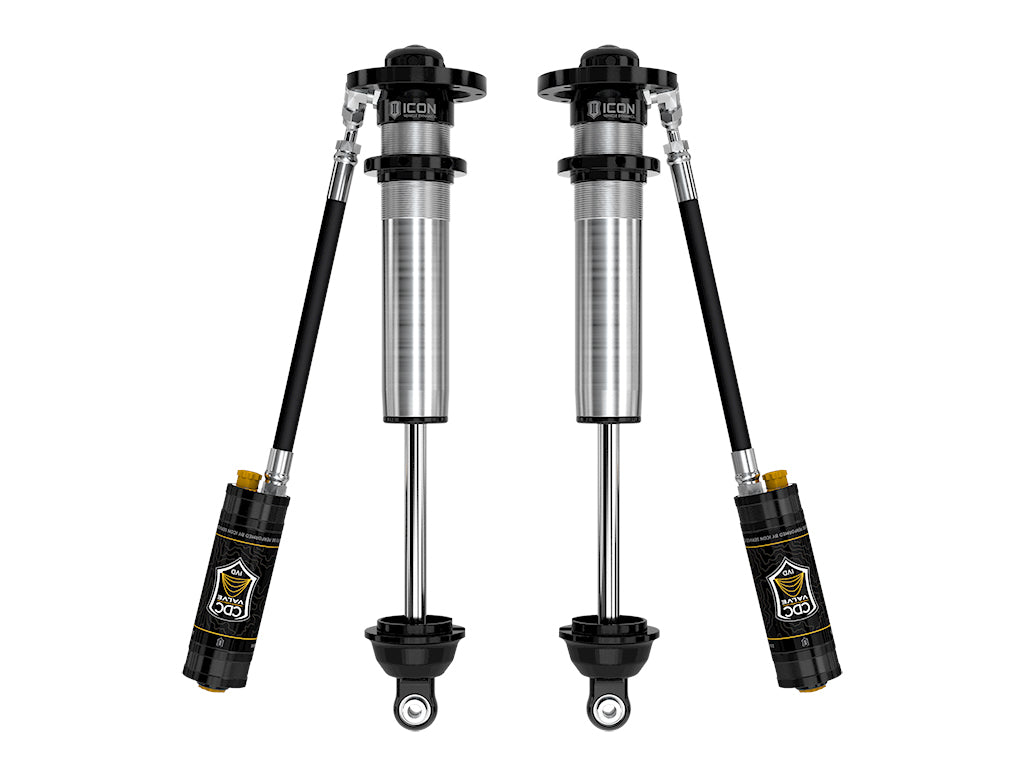 ICON 2007-2021 Toyota Tundra, w/ +3.5" Over Long Travel Kit, Front, V.S. 2.5 Series Coilover Kit, No Coils, Remote Reservoir w/ CDCV, Pair