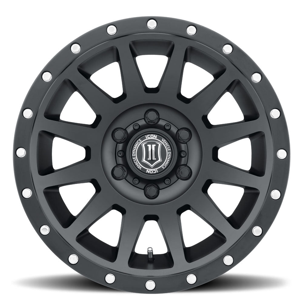 ICON Alloys Compression, Satin Black, 18 x 9 / 5 x 150, 25mm Offset, 6" BS