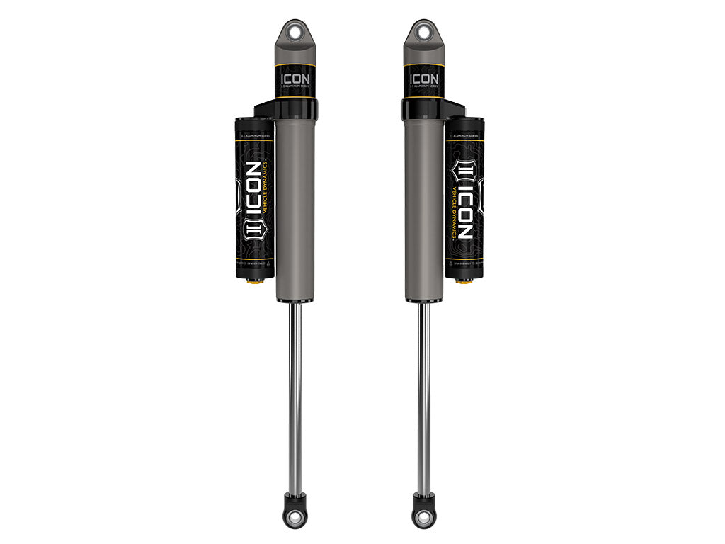 ICON 1999-2026 Ford Super Duty, 3-6” Lift, Rear, V.S. 2.5 Aluminum Series Shock Absorbers, Piggyback Reservoir, Pair