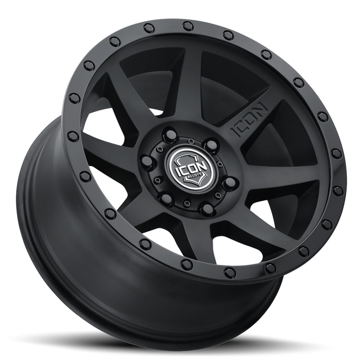 ICON Alloys Rebound, Double Black, 20 x 9 / 5 x 5, -12mm Offset, 4.5" BS