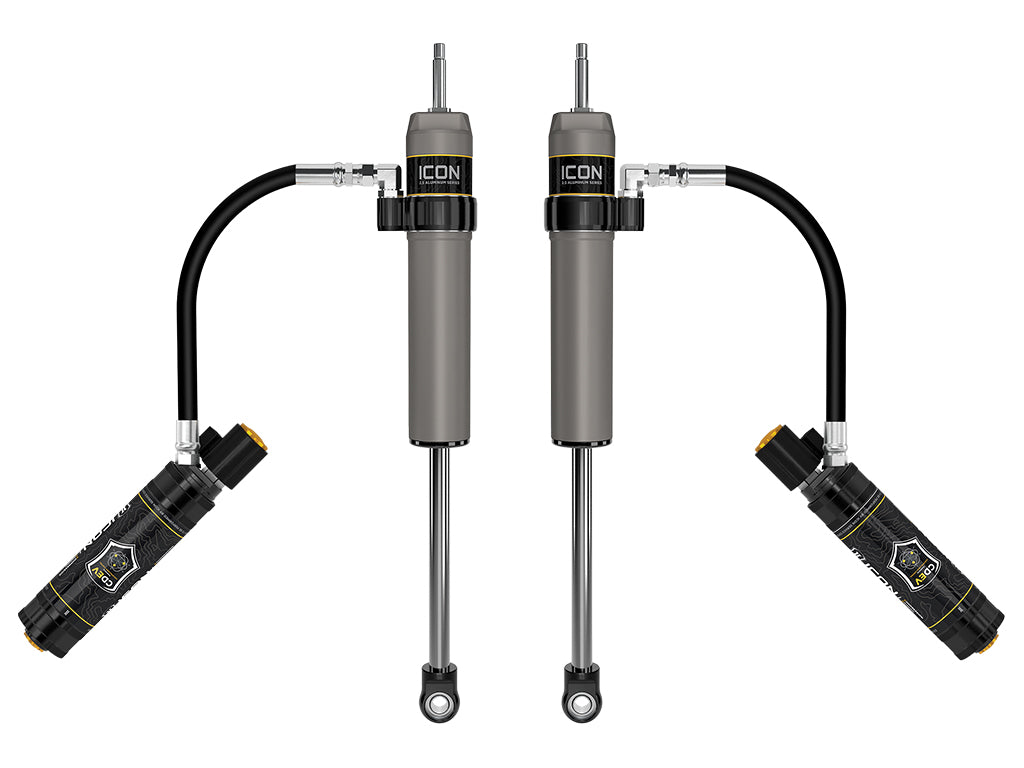 ICON 2025-2026 Toyota 4Runner, 0-3” Lift, Rear, V.S. 2.5 Aluminum Series Shock Absorbers, Remote Reservoir w/ CDEV, Pair