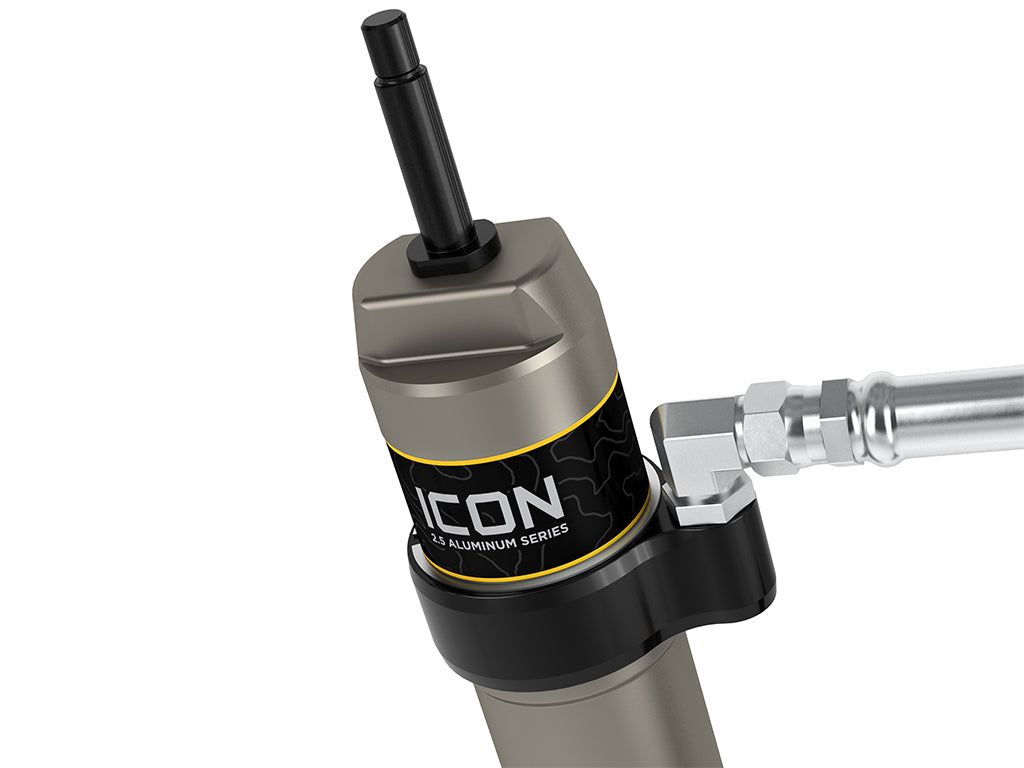 ICON 2005-2023 Toyota Tacoma, 2-4” Lift, Rear, V.S. 2.5 Aluminum Series Shock Absorbers, Remote Reservoir, Pair