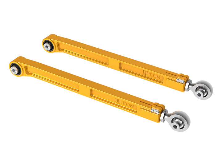 ICON 2022-2026 Toyota Tundra/2023-2026 Toyota Sequoia/2024-2026 Toyota Tacoma, Rear, Billet Lower Link Kit, Gold Anodizing