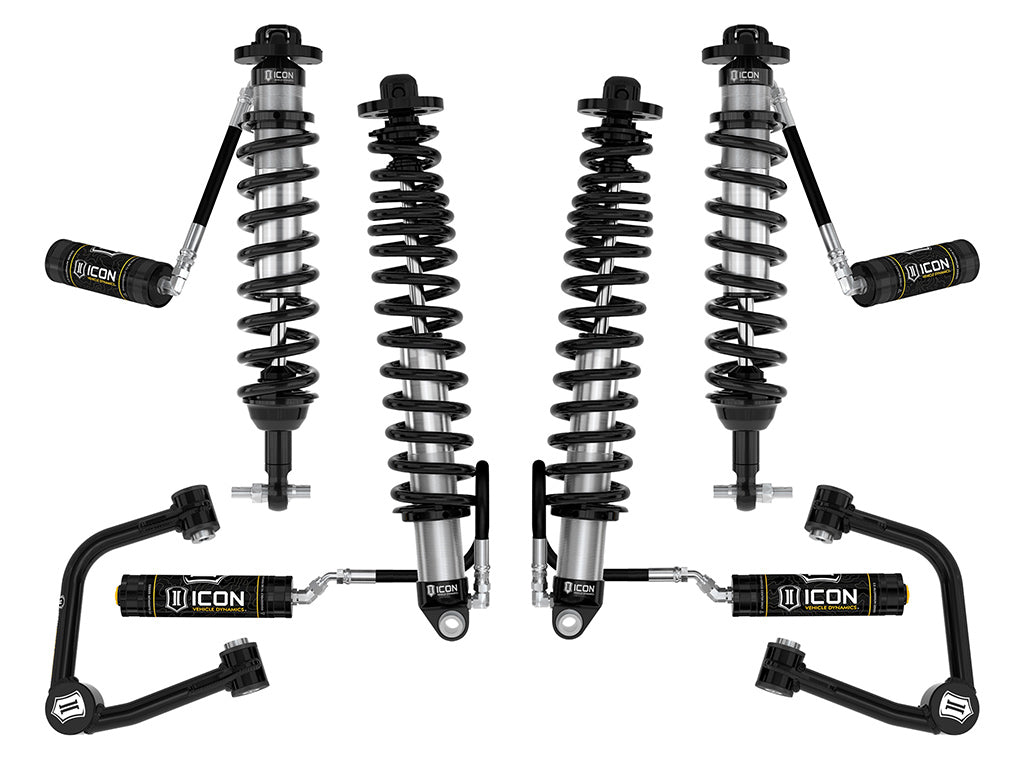 ICON 2021-2026 Ford Bronco, Sasquatch, 2-3" Lift, Stage 4 Suspension System, Tubular, Heavy Rate Rear Springs