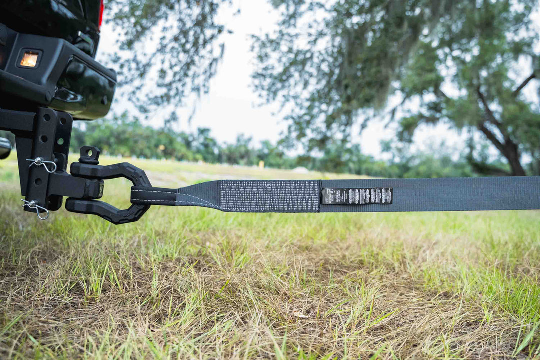 BulletProof Heavy Duty 3" Tow Strap - Branded Black